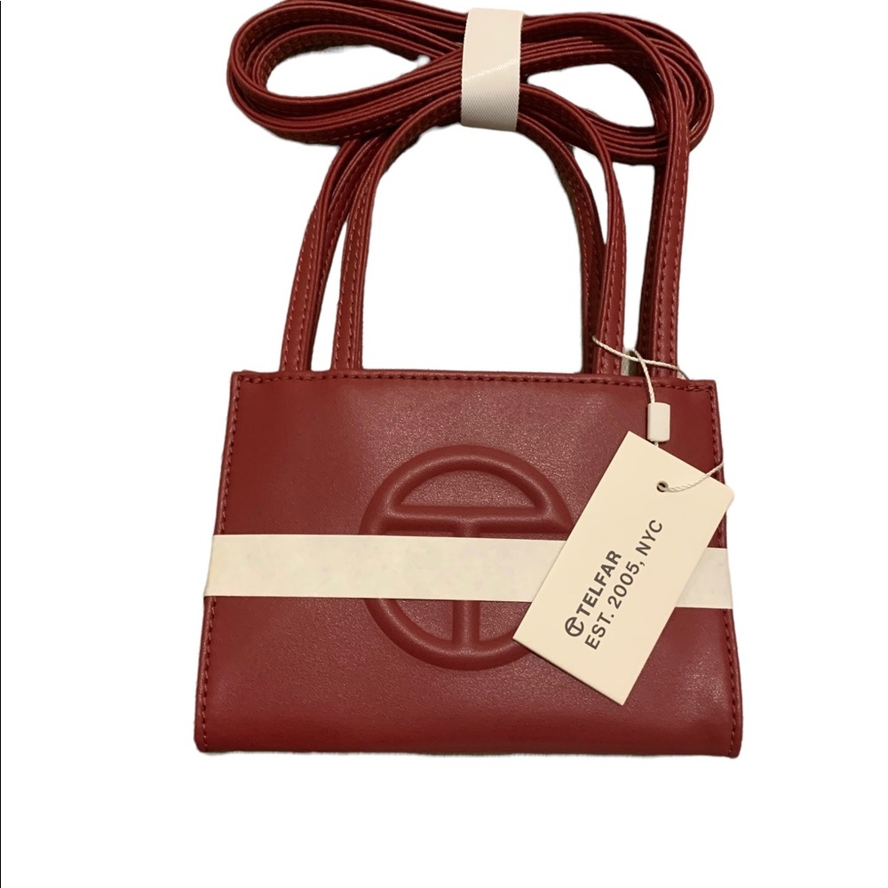Telfar Small Oxblood Shopping Bag